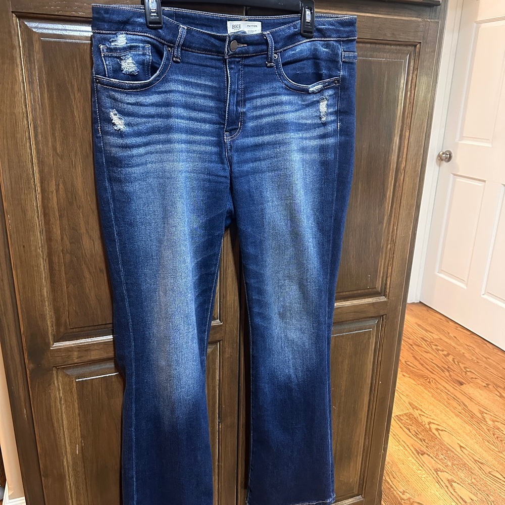 BKE Payton Dark Blue Boot Cut Jeans